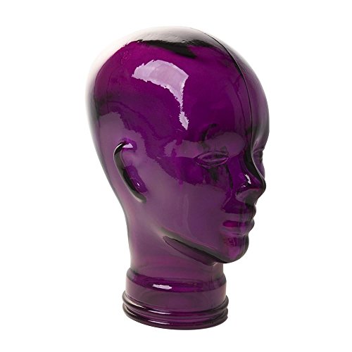 AMP3 Luxury Glass Head Headphones Stand Colour PURPLE von AMP3