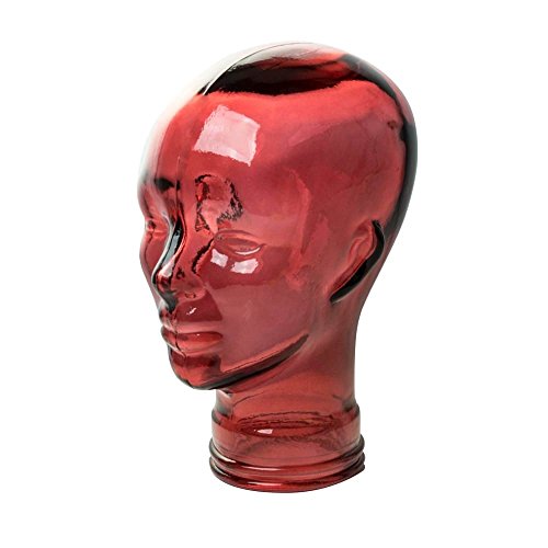 AMP3 Luxury Glass Head Headphones Stand Colour RED von AMP3