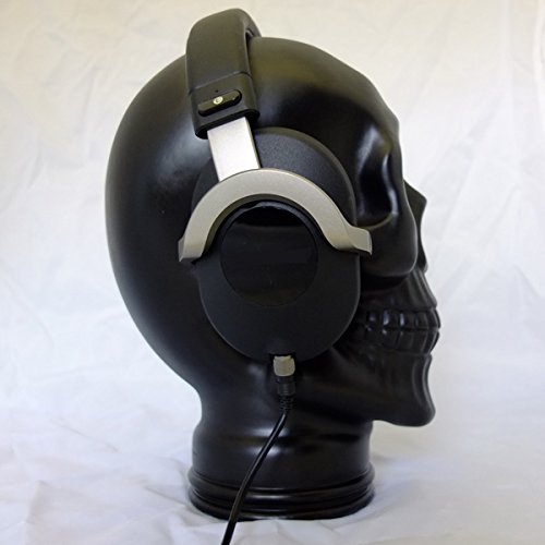 AMP3 Luxury Glass Skull Headphones Stand - Black von AMP3