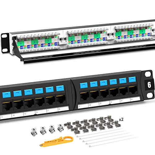 AMPCOM Patchpanel CAT6 Supreme Series 1U 50μ Gold Plated CAT6 Supreme Series 1U 50μ Gold Plated von AMPCOM