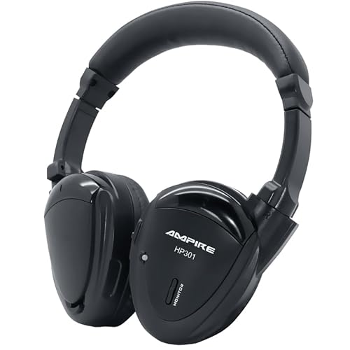 AMPIRE HP301-ECO 2-Kanal Infrarot-Kopfhörer, (faltbar, hochwertig verarbeitet) - perfekte Ergänzung zu unseren Kopfstützen, Deckenmonitoren und Rear-Seat-Entertainment von Ampire