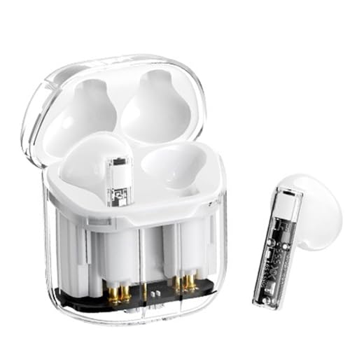 AMPLE Kabellose Ohrhörer für nichts CMF Phone 2 Pro/(3a)/(3a) Pro/(2a)/(2a) Plus/CMF 1/(2)/(1)/OnePlus 12 12R 11R 11, Stereo-Musik-Ohrhörer, leicht, Sport-In-Ear-Kopfhörer, Weiß von AMPLE