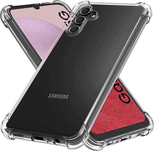 Galaxy A14 5G Hülle, Galaxy A14 Hülle, Galaxy A14 5G Hülle, [Slim Thin] [Stoßfest] Flexible TPU Gel Gummi Weiche Haut Silikon Schutzhülle Case Cover für Samsung Galaxy A14 5G (Transparent) von AMPLE