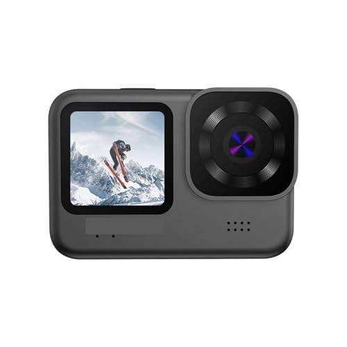 AMRTTWY Action-Kamera, Action-Kamera Fahrradhelm-Cam Elektronischer Stabilisator Sport-Videoaufnahmekamera Mini-Action-Camcorder for den Außenbereich,für Radfahren, Motorrad(Square Lens) von AMRTTWY