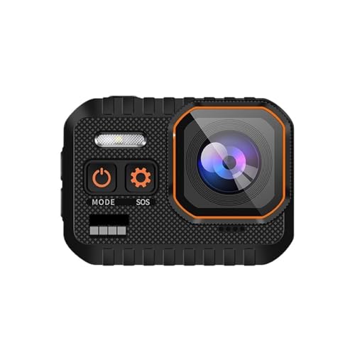AMRTTWY Action-Kamera, Action-Kamera 4K mit Fernbedienungsbildschirm, wasserdichte Sportkamera, Drive-Recorder, Sportkamera, Helm-Action-Cam,für Radfahren, Motorrad(Without Card) von AMRTTWY