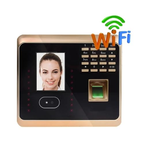 Stempeluhr, Biometrische Gesichtserkennung Zeiterfassung Maschine System Mit Tastatur Fingerprint Reader Zeit Uhr für Mitarbeiter Business Automatische Stundenberec von AMRTTWY