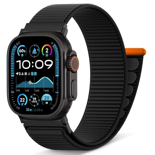 AMSKY Nylon Sport Loop Band Kompatibel mit Apple Watch Armband 40mm 42mm 46mm 44mm 45mm 41mm 38mm 49mm, Damen Herren Original Design für iWatch Series 10 9 8 7 6 5 4 3 2 1 SE Ultra AMSKY Nylon Sport Loop Band Kompatibel mit Apple Watch Armband 40mm 42mm 46mm 44mm 45mm 41mm 38mm 49mm, Damen Herren Original Design für iWatch Series 10 9 8 7 6 5 4 3 2 1 SE Ultra von AMSKY