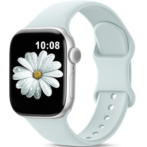 AMSKY Silikon Sport Armbänder Kompatibel mit Apple Watch Armband 40mm 42mm 46mm 44mm 45mm 41mm 38mm, Damen Herren Weiche Wasserdicht Gummi Band für iWatch Series 10 9 8 7 6 5 4 3 2 1 Se, Sukkulenten AMSKY Silikon Sport Armbänder Kompatibel mit Apple Watch Armband 40mm 42mm 46mm 44mm 45mm 41mm 38mm, Damen Herren Weiche Wasserdicht Gummi Band für iWatch Series 10 9 8 7 6 5 4 3 2 1 Se, Sukkulenten von AMSKY