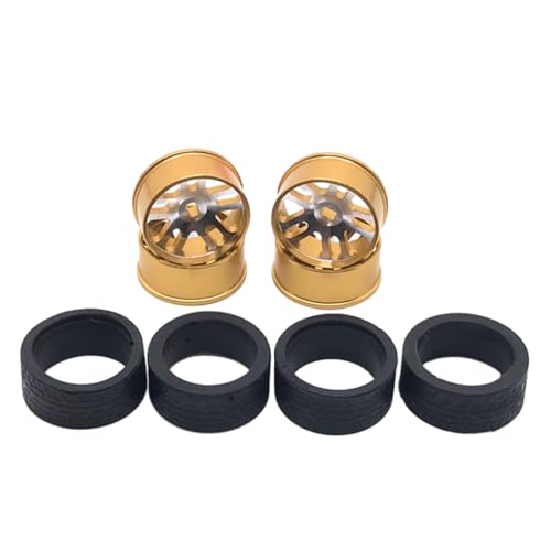 AMSLSIU 4 paket/los Felge Reifen Modifikation Teile Kompatibel Mit 1/28 Wltoys K969 Metall RC Auto Upgrade Teile RC Felge, Gold AMSLSIU 4 paket/los Felge Reifen Modifikation Teile Kompatibel Mit 1/28 Wltoys K969 Metall RC Auto Upgrade Teile RC Felge, Gold von AMSLSIU