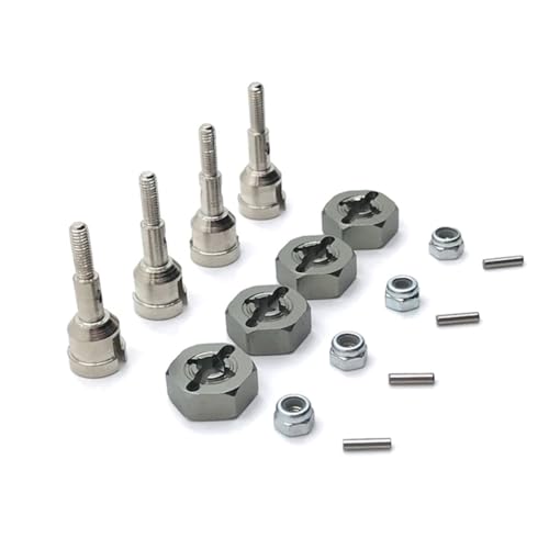 AMSLSIU 4 stücke 1/18 Aluminium Legierung Rad Achse Für A949 Auf Straße Fahrzeuge Verstärkt RC Auto Zubehör Ersatz Teile RC upgrade Teil, Titan AMSLSIU 4 stücke 1/18 Aluminium Legierung Rad Achse Für A949 Auf Straße Fahrzeuge Verstärkt RC Auto Zubehör Ersatz Teile RC upgrade Teil, Titan von AMSLSIU