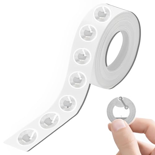 AMSNINK 60 Stück NFC Tag Sticker, Nfc Sticker, NFC Tags, Ntag213, Wiederbeschreibbar NFC Chip, NFC Karten Programmierbar 144 Byte Speicher, für Alle NFC-fähigen Handys und Geräte AMSNINK 60 Stück NFC Tag Sticker, Nfc Sticker, NFC Tags, Ntag213, Wiederbeschreibbar NFC Chip, NFC Karten Programmierbar 144 Byte Speicher, für Alle NFC-fähigen Handys und Geräte von AMSNINK