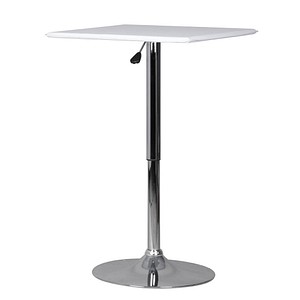 AMSTYLE Bistrotisch weiß 63,0 x 63,0 x 83,0 - 104,0 cm von AMSTYLE