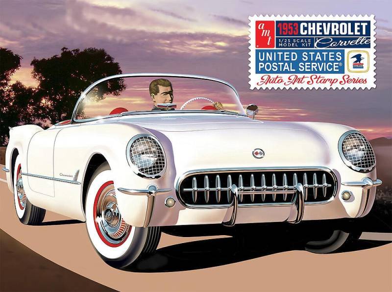 1953 Chevy Corvette, USPS Stamp Series von AMT/MPC