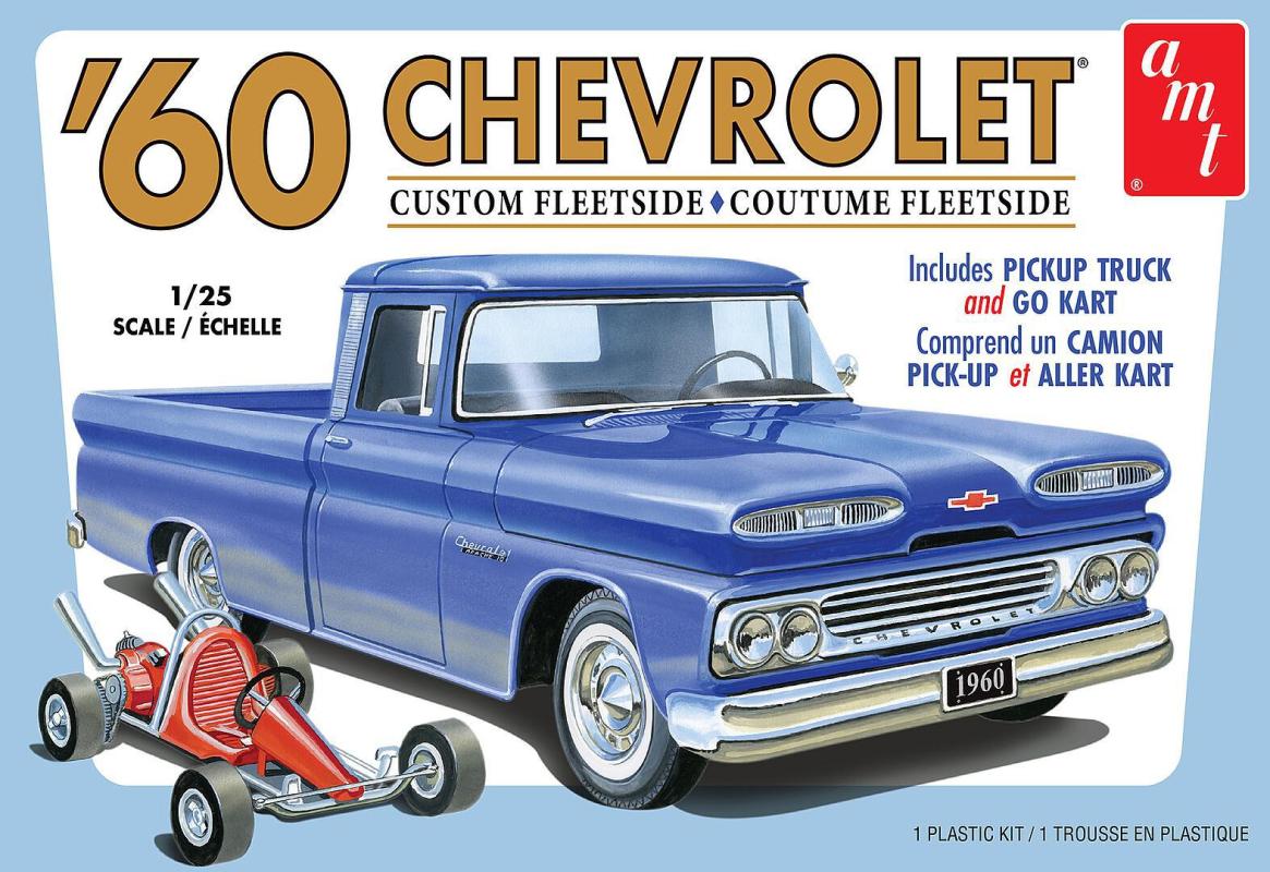 1960er Chevy Customs fleetside Pick-Up mit GoKart 1960er Chevy Customs fleetside Pick-Up mit GoKart von AMT/MPC
