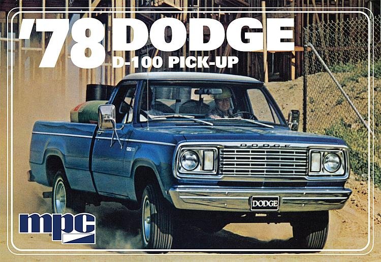 1978er Dodge D100 Custom Pick-up von AMT/MPC