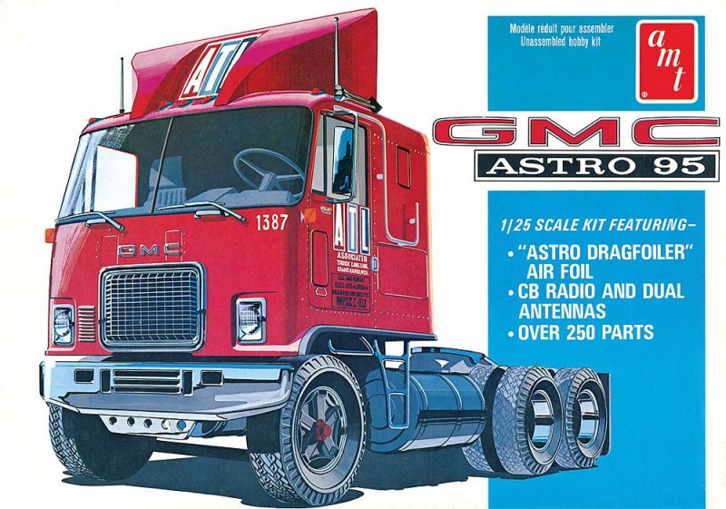 GMC Astro 95 Semi Tractor von AMT/MPC