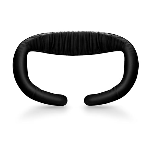 AMVR Atmungsaktive Ice Silk Cotton für AMVR Facial Interface Kompatibel mit Meta/Oculus Quest 3 Zubehör (Schwarz, 0.63 inch) von AMVR