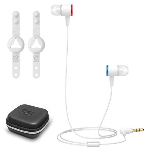 AMVR Noise Isolating Earbuds-Ohrhörer für Pico 4, Speziell für Quest 2 VR-Headset, mit Kopfhörer-Silikonhaltern (Weiß) von AMVR