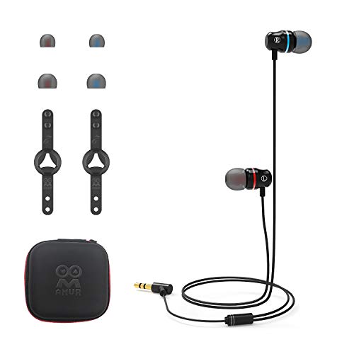 AMVR Noise Isolating Earbuds-Ohrhörer für Pico 4, Speziell für das Quest 2 VR-Headset, mit 3D-360-Grad-Sound-In-Ear-Kopfhörern und Silikonhaltern für Kopfhörer (QE2-Schwarz) von AMVR