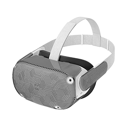 AMVR VR Headset Schutzhülle, Leichte und Haltbare Frontabdeckung, für Quest 2 Zubehör, Verhinderung Von Kollisionen Und Kratzern (Schwarz) von AMVR