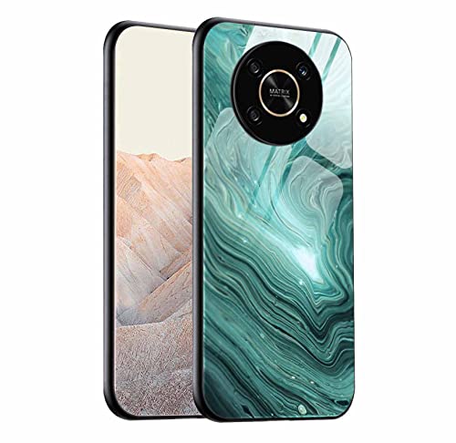 AMWEI Hülle für Huawei Honor Magic 4 Lite (Magic4 Lite) 5G / X9, Handyhülle Weich Silikon TPU Rahmen Marmorglas Back Cover Dünn Bumper Case, Stoßfest Kratzfest Schutzhülle - 2 von AMWEI