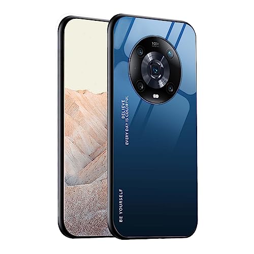 AMWEI Hülle für Huawei Honor Magic 4 Pro (Magic4 Pro) 5G, Handyhülle Weich Silikon TPU Rahmen Farbverlauf-Glas Back Cover Dünn Bumper Case, Stoßfest Kratzfest Schutzhülle - 7 von AMWEI