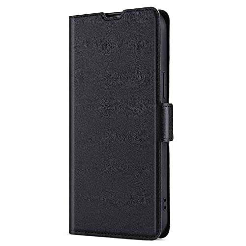 AMWEI Hülle für Motorola Moto Edge 30 neo/Edge 30 Lite, Premium TPU/PU Leder Klappbar Schutzhülle Tasche Dünne Handyhülle mit Standfunktion & Kartensteckplätzen, Schwarz von AMWEI