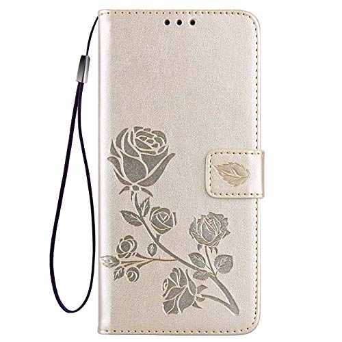 AMWEI Hülle für Xiaomi Redmi 10C, Premium TPU/PU Leder Klappbar Rosenprägung Schutzhülle Handyhülle mit Standfunktion & Kartensteckplätzen, Gold AMWEI Hülle für Xiaomi Redmi 10C, Premium TPU/PU Leder Klappbar Rosenprägung Schutzhülle Handyhülle mit Standfunktion & Kartensteckplätzen, Gold von AMWEI