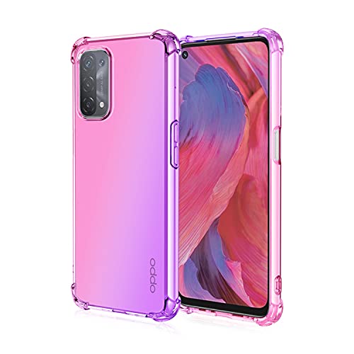 AMWEI Silikon Hülle für Huawei Honor Magic 4 Pro (Magic4 Pro) 5G Case, Handyhülle Transparent Dünne Weiche Gradient TPU Soft Stoßfest Durchsichtige Schutzhülle Cover Bumper (Pink Lila) von AMWEI