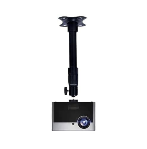 AMYSTY Beamer Halterung Platzsparender Projektorständer Loch Hängende Höhe Verstellbare Wand-Deckenhalterung Universalhalterung Projektor Halterung Für Büro(39-68cm) von AMYSTY