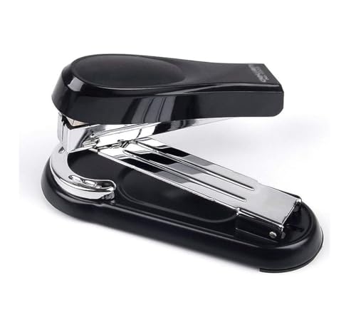 AMYSTY Tacker Heftgerät Office Rotary Medium Hefter 360-Grad-Drehung for Papierbindung Schulbürozubehör Tacker für Schreibtisch(Black) von AMYSTY