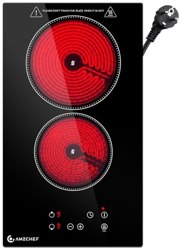 Glaskeramikkochfeld 2 Platten, AMZCHEF Kochfeld 2 Platten 3200W mit 9 Leistungsstufen, gleichmäßige Erwärmung, effizienter, Sicherheitsverriegelung, 1-99min Timer, für alle Töpfe und Pfannen Glaskeramikkochfeld 2 Platten, AMZCHEF Kochfeld 2 Platten 3200W mit 9 Leistungsstufen, gleichmäßige Erwärmung, effizienter, Sicherheitsverriegelung, 1-99min Timer, für alle Töpfe und Pfannen von AMZCHEF