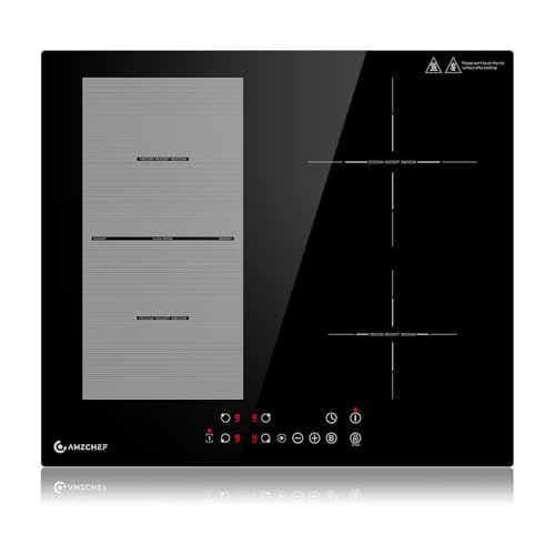 AMZCHEF Induktionskochfeld 60cm mit Flexzonen, 4 Zonen Induktionskochplatte mit Boost-Funktion und 9 Leistungsstufen, Pausenfunktion, Timer, Sicherheitsschloss, Überhitzungsschutz, BBQ, 7200W AMZCHEF Induktionskochfeld 60cm mit Flexzonen, 4 Zonen Induktionskochplatte mit Boost-Funktion und 9 Leistungsstufen, Pausenfunktion, Timer, Sicherheitsschloss, Überhitzungsschutz, BBQ, 7200W von AMZCHEF