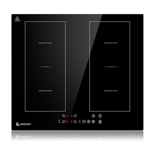 AMZCHEF Induktionskochfeld 60cm mit Zwei Flexzonen, 4 Zonen Induktionskochplatte mit Boost-Funktion und 9 Leistungsstufen, Touch-Bedienung, Timer, Sicherheitsschloss, Überhitzungsschutz, BBQ, 7200W AMZCHEF Induktionskochfeld 60cm mit Zwei Flexzonen, 4 Zonen Induktionskochplatte mit Boost-Funktion und 9 Leistungsstufen, Touch-Bedienung, Timer, Sicherheitsschloss, Überhitzungsschutz, BBQ, 7200W von AMZCHEF