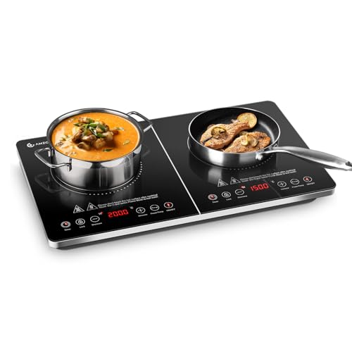 Induktionskochfeld 2 Platten, AMZCHEF Induktionsplatte Doppelt 3500W mit unabhängigen Steuerungen, 20 Temperaturstufen, mehrere Leistungseinstellungen, verbesserter IGBT, 4-Stunden-Timer Induktionskochfeld 2 Platten, AMZCHEF Induktionsplatte Doppelt 3500W mit unabhängigen Steuerungen, 20 Temperaturstufen, mehrere Leistungseinstellungen, verbesserter IGBT, 4-Stunden-Timer von AMZCHEF