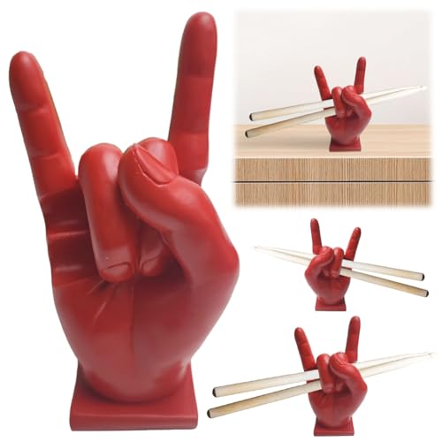 AMZLORD Creative Rock Hand Drumstick Halter Harz Drumstick Display Ständer Rack Mallet Drumstick Halterung Home Dekoration Lustiges Geschenk for Schlagzeuger von AMZLORD
