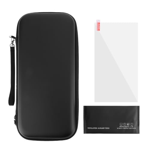 AMZLORD PU Carrying Case & Screen Protector for Switch2 Tragbarer Speicherbeutel Stoßdämpfer Game Conplole Case Anti-Scratch-Schutzstasche for for Switch 2 Konsole und Zubehör von AMZLORD