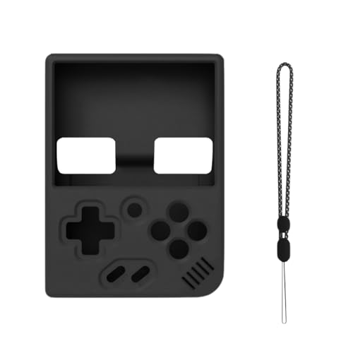 AMZLORD Silicon Protective Cover Schockfeste Gaming-Konsole-Hülle Anti-Kratzer Weiche Schutzhautabdeckung Anti-Schlupf mit Lanyard for Miyoo Mini Plus Handheld Game Console von AMZLORD