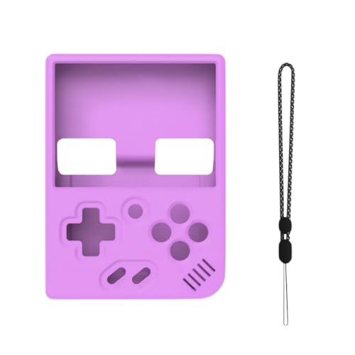 AMZLORD Silicon Schutzhülle Schocksicherer Beschützerabdeckung Hülle Anti-Kratzer Weiche Schutzhautabdeckung Anti-Schlupf mit Lanyard for Miyoo Mini Plus Handheld Game Console von AMZLORD