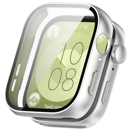 AMZLORD Uhrenarmbänder Displayschutzfolie for (Hua-wei) Watch Fit 3 PC-Uhrengehäuse mit gehärtetem Glas Schutzhülle Uhren-Displayschutzfolie kompatibel mit (Hua-wei) Watch Fit 3 von AMZLORD