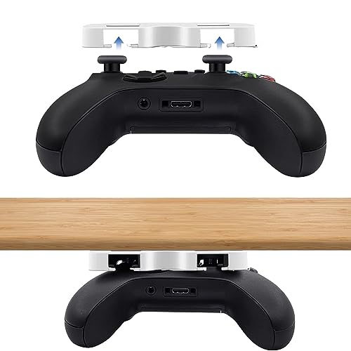 AMZLORD Untertisch-Halterung for Xboxone/Xboxones/X/X-Box Series S/X, Gamepad-Aufbewahrungsregal, Hängehalterung, Tischständer-Halterung, kompatibel mit X-Box Controller (Weiß) von AMZLORD