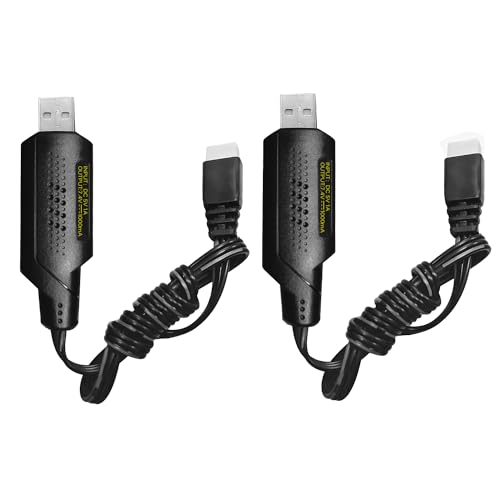 AMZZN 2 Stück 2S 7,4V 1A USB-Ladegerät für 7,4V 2S Lipo Akku mit XH-3P-Anschluss; Fernsteuerungsschiff, Drohne, Luftpistole 7,4V USB-Ladekabel des Akkus AMZZN 2 Stück 2S 7,4V 1A USB-Ladegerät für 7,4V 2S Lipo Akku mit XH-3P-Anschluss; Fernsteuerungsschiff, Drohne, Luftpistole 7,4V USB-Ladekabel des Akkus von AMZZN
