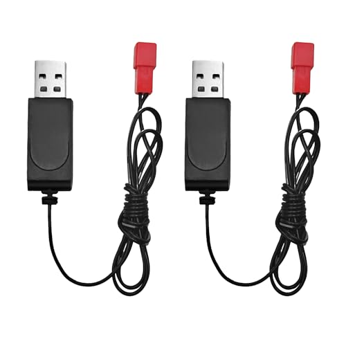 AMZZN 2 x 3,7V USB-Ladekabel mit JST-2P-Anschluss für RC Drohnen, Segelflugzeuge, Quadcopter, RC Schiffe, RC Hubschrauber; USB-Ladekabel für Lipo Akku 3,7V AMZZN 2 x 3,7V USB-Ladekabel mit JST-2P-Anschluss für RC Drohnen, Segelflugzeuge, Quadcopter, RC Schiffe, RC Hubschrauber; USB-Ladekabel für Lipo Akku 3,7V von AMZZN