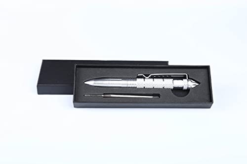 AMZoutdoor® NEU Taktischer Kugelschreiber aus Aluminium, extrem robust mit Glasbrecher, Outdoor Gadget Tactical Pen, Outdoor Zubehör, Outdoor Ausrüstung, Outdoor Survival Ausrüstung von AMZoutdoor