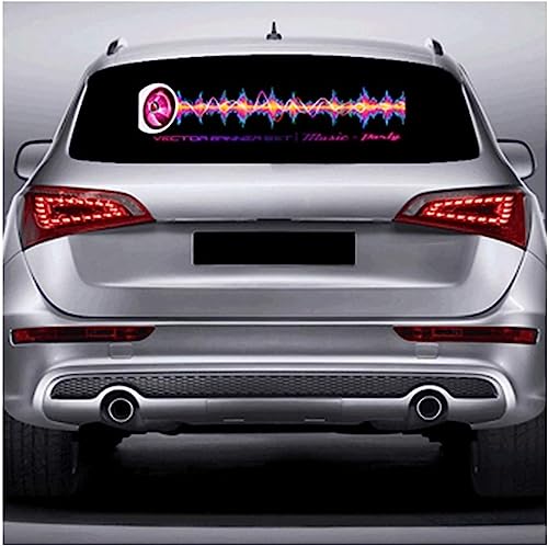 AMeLL Auto Musik Rhythmus Licht Auto Aufkleber LED Licht Equalizer Auto Innenraum Musik Atmosphäre Lampe Musiksensor für alle Autos von AMeLL
