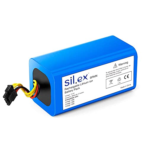 Anakel Home Silex Spain Ersatz-Conga-Akku, kompatibel mit Conga 1290, Conga 1390 und Conga 1590 | 14,4 V, 2600 mAh, 37,44 Wh, Farbe Blau von ANAKEL HOME