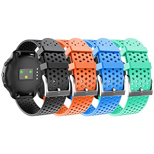 ANBEST 20mm Armbänder Kompatibel mit Garmin Forerunner 245/Venu/Vivomove 3 Armband, Sport Silikon Uhrenarmband für Amazfit GTS 3/Amazfit Bip U Pro/Amazfit GTS 2e Ersatzarmband, Klein von ANBEST