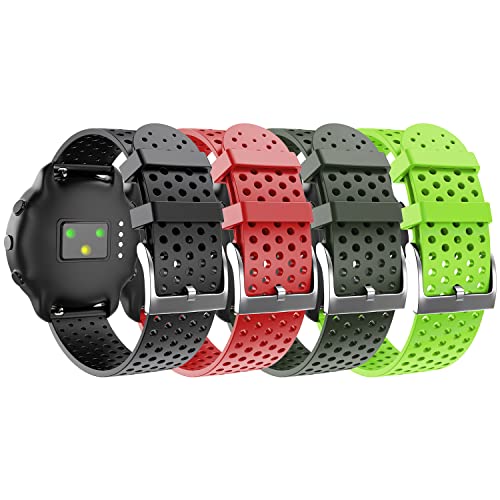 ANBEST 20mm Armbänder Kompatibel mit Garmin Forerunner 245/Venu/Vivomove 3 Armband, Sport Silikon Uhrenarmband für Amazfit GTS 3/Amazfit Bip U Pro/Amazfit GTS 2e Ersatzarmband, Klein von ANBEST