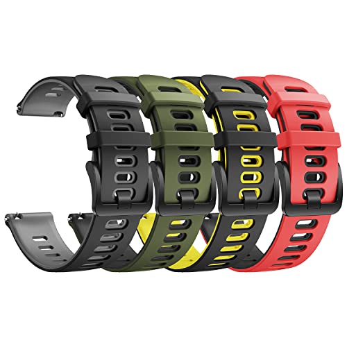 ANBEST 22mm Armbänder Kompatibel mit Garmin Vivoactive 4/Venu 2 Armband, Sport Silikon Uhrenarmband für Gear S3/Galaxy Watch 46mm/Gear S3 Frontier/Galaxy Watch 3 45mm von ANBEST