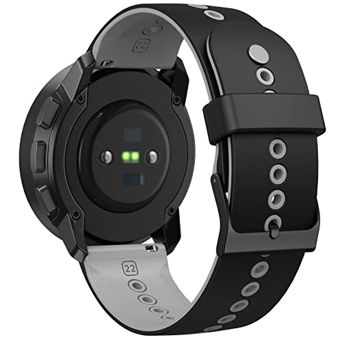 ANBEST 22mm Armband für Suunto 9 Peak/ 5 Peak Armband, Weiches Silikon Sport Ersatzarmband für Suunto 5 Peak Armbänder mit Metall Druckknopf & Anti Loss Ring ANBEST 22mm Armband für Suunto 9 Peak/ 5 Peak Armband, Weiches Silikon Sport Ersatzarmband für Suunto 5 Peak Armbänder mit Metall Druckknopf & Anti Loss Ring von ANBEST